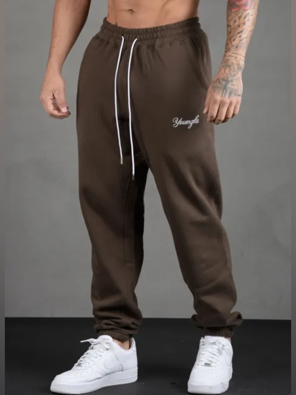 YoungLA Men’s Brown Sweatpants